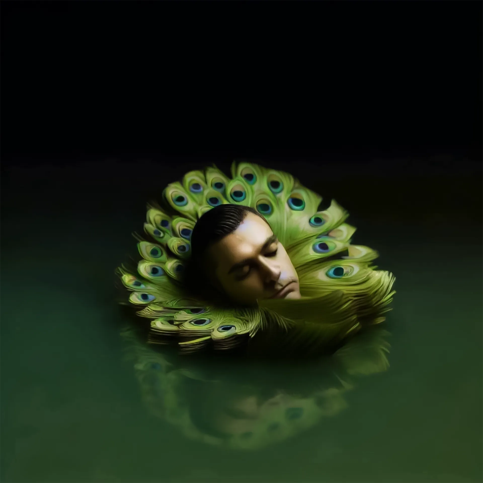 Self Discovery — introspective AI digital art by Fabin Rasheed (2023). Exploring layers of identity and awareness through generative visual language.